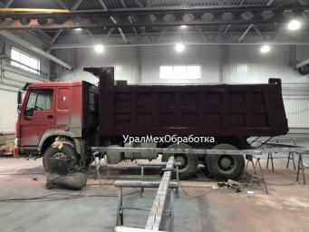Окраска кузова самосвала