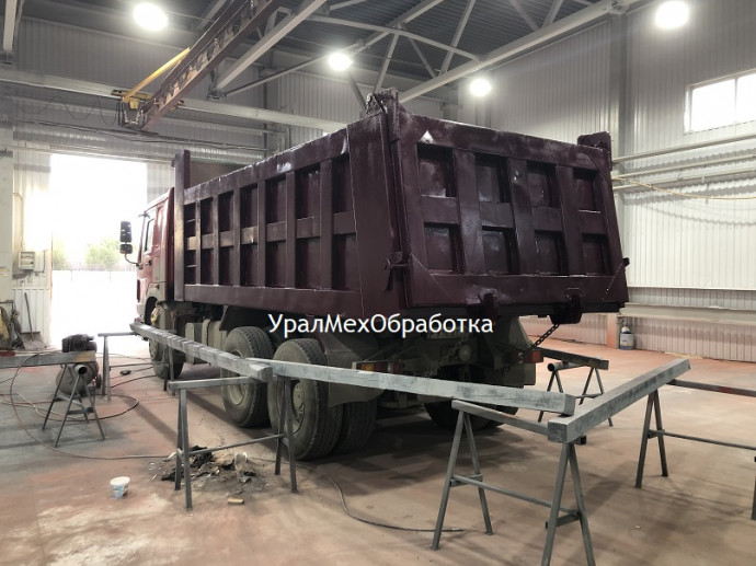 Услуги покраски кузова самосвала