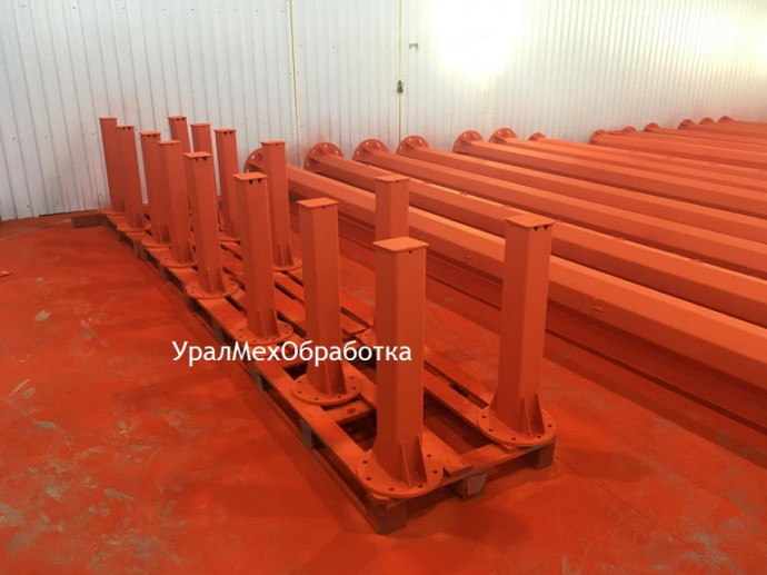 Покраска комплектующих опоры освещения